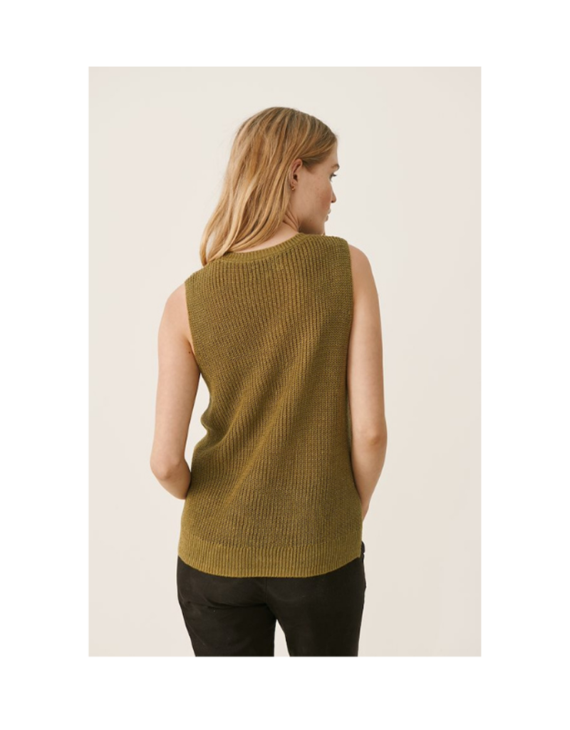 Part Two Inia Sleeveless Top in Olive by Part Two