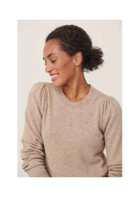 Part Two Evina Cashmere Sweater in Camel Melange by Part Two