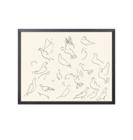 Celadon Art Cachet Doves 27"x21"