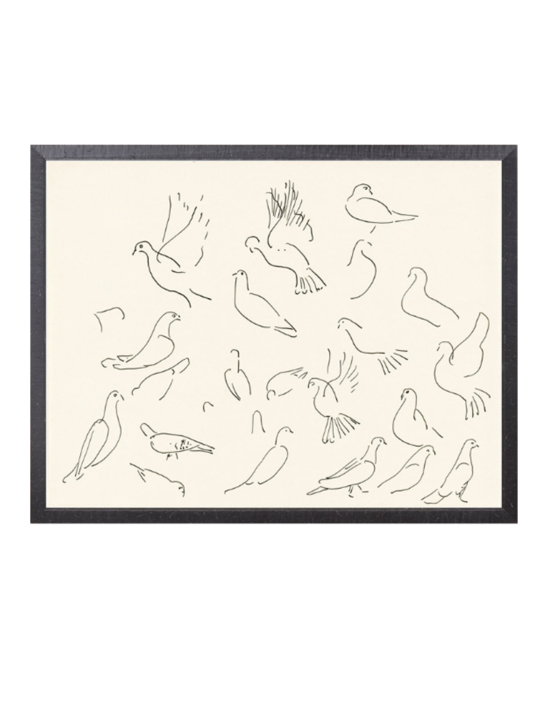 Celadon Art Cachet Doves 27"x21"