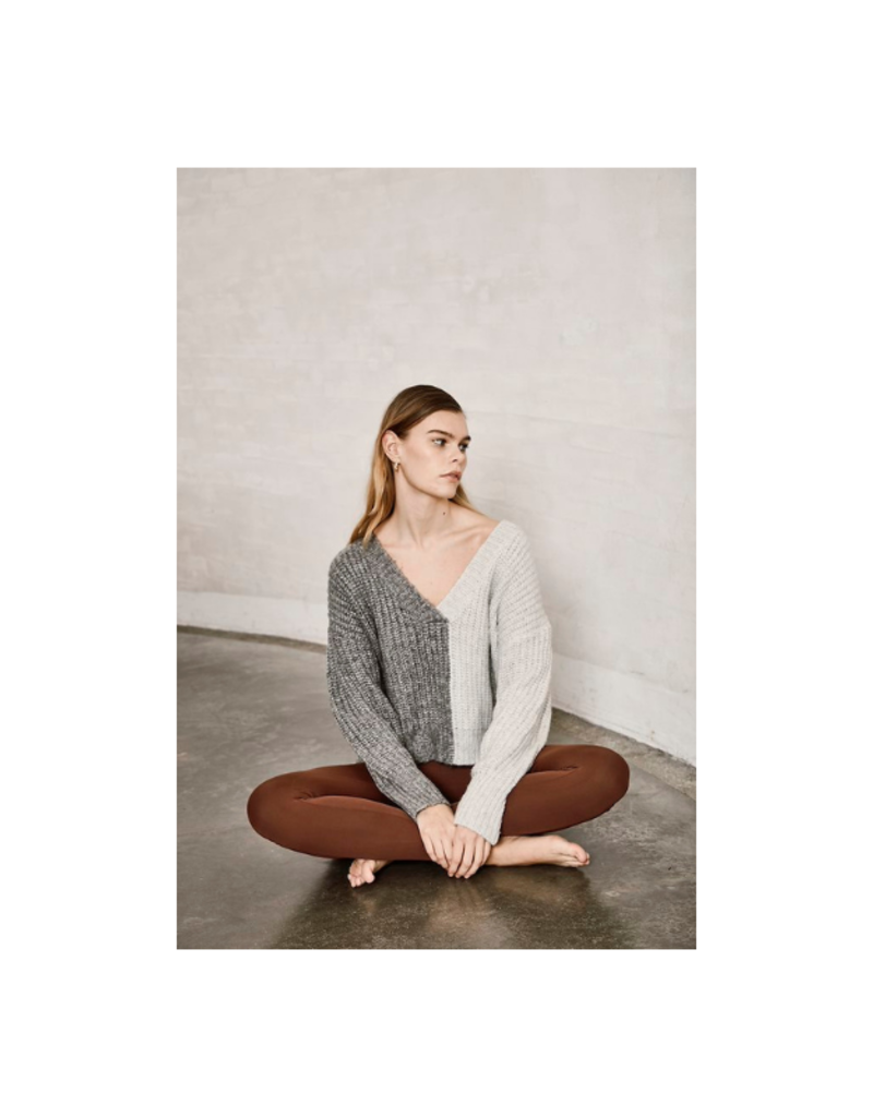 ICHI Maddox Sweater in Grey Melange by ICHI