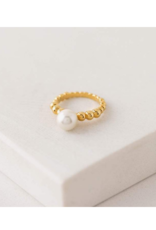 Lover's Tempo Steff Pearl Ring Gold-Plated by Lover's Tempo