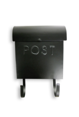 Euro Post Mailbox in Black