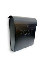 Euro Post Mailbox in Black