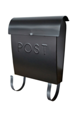 Euro Post Mailbox in Black