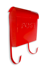 Euro Post Mailbox in Red