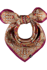 v. Fraas Fraas Kaleido Queen Silk Scarf Fuchsia