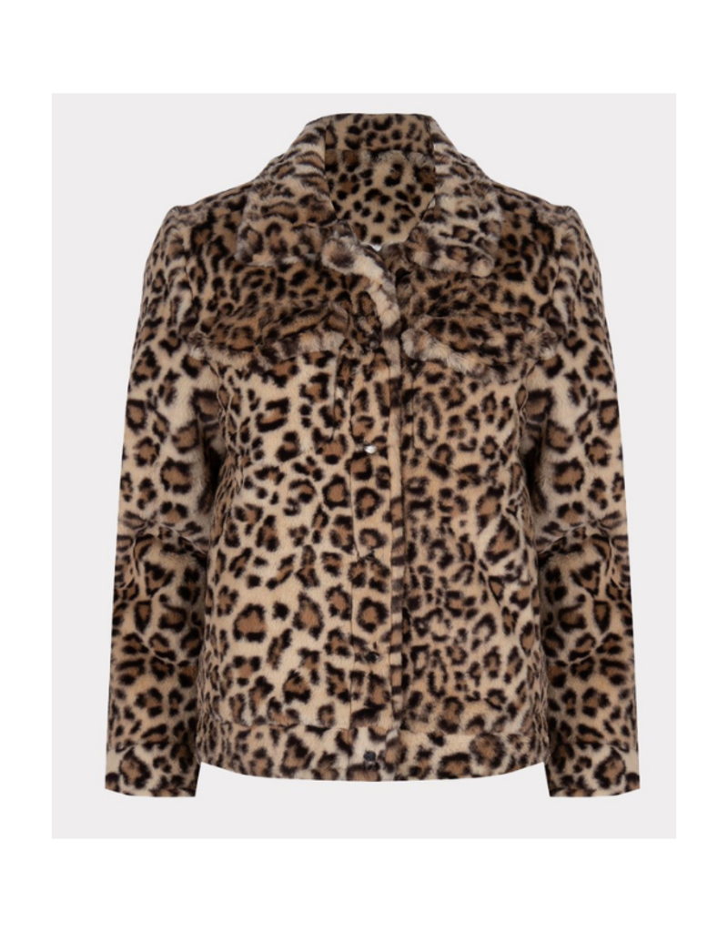 long leopard blazer