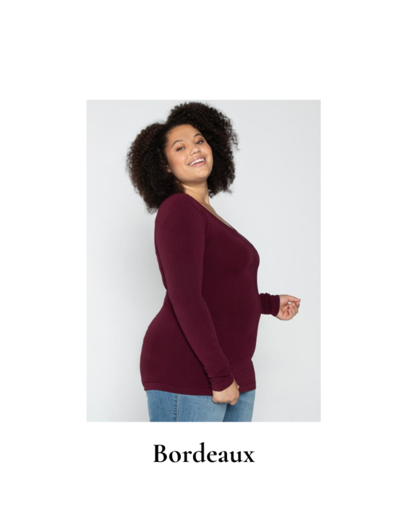 Bamboo Long Sleeve Scoop Neck Top – Buy C'est Moi - Canada