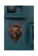 E+E Eloise the Fox Brass Wall Mount
