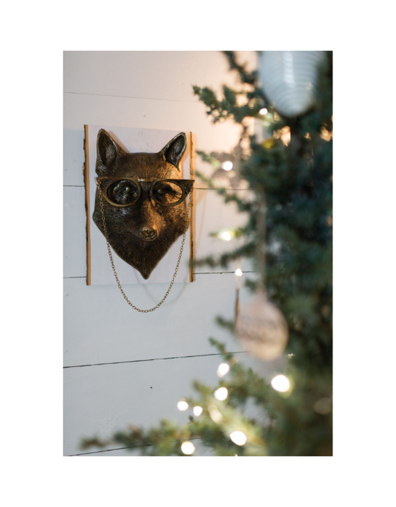 E+E Eloise the Fox Brass Wall Mount