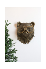 Beatrice the Bear Brass Wall Mount