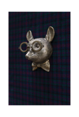 E+E Louie the Mouse Brass Wall Mount