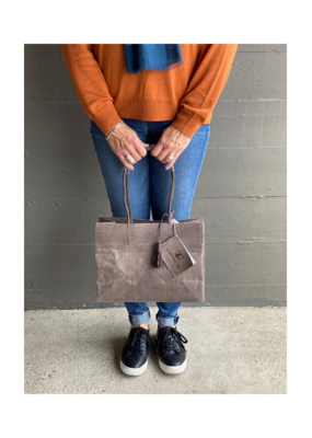 Brave Brown Bag Shopper Madi in Herringbone by Brave Brown Bag
