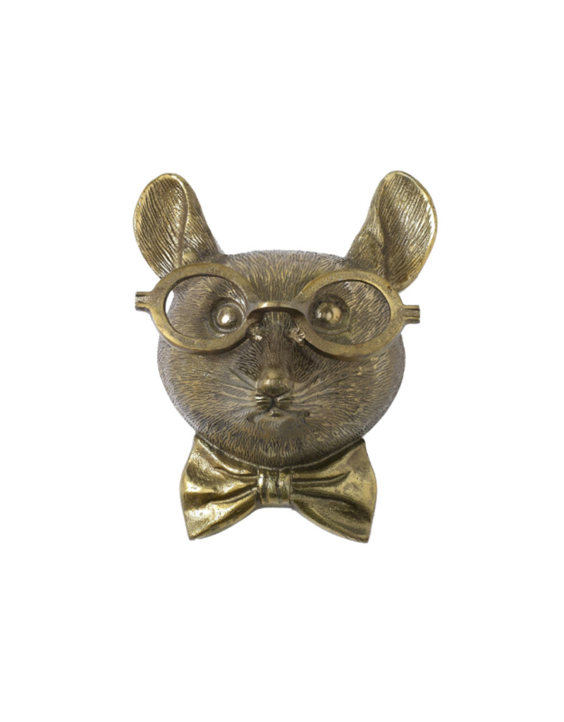 E+E Louie the Mouse Brass Wall Mount