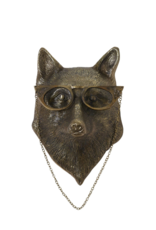 E+E Eloise the Fox Brass Wall Mount