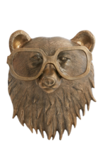 E+E Beatrice the Bear Brass Wall Mount