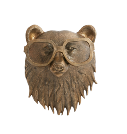 E+E Beatrice the Bear Brass Wall Mount