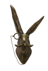 E+E Eric the Hare Brass Wall Mount