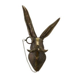 E+E Eric the Hare Brass Wall Mount