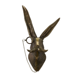 Eric the Hare Brass Wall Mount