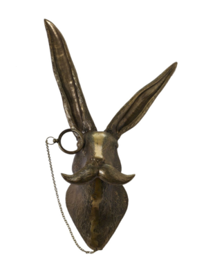 E+E Eric the Hare Brass Wall Mount