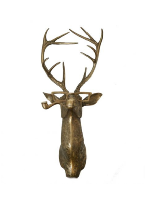 E+E Frankie the Deer Brass Wall Mount