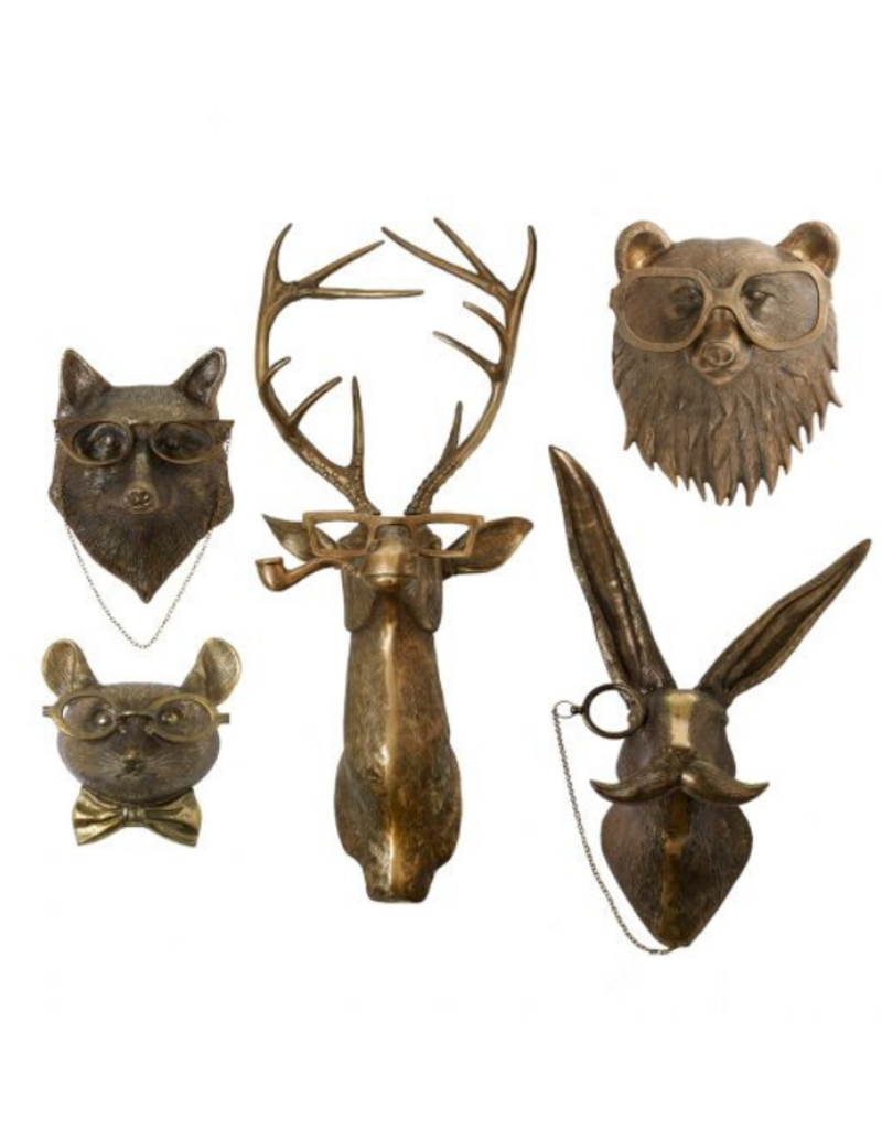 E+E Frankie the Deer Brass Wall Mount