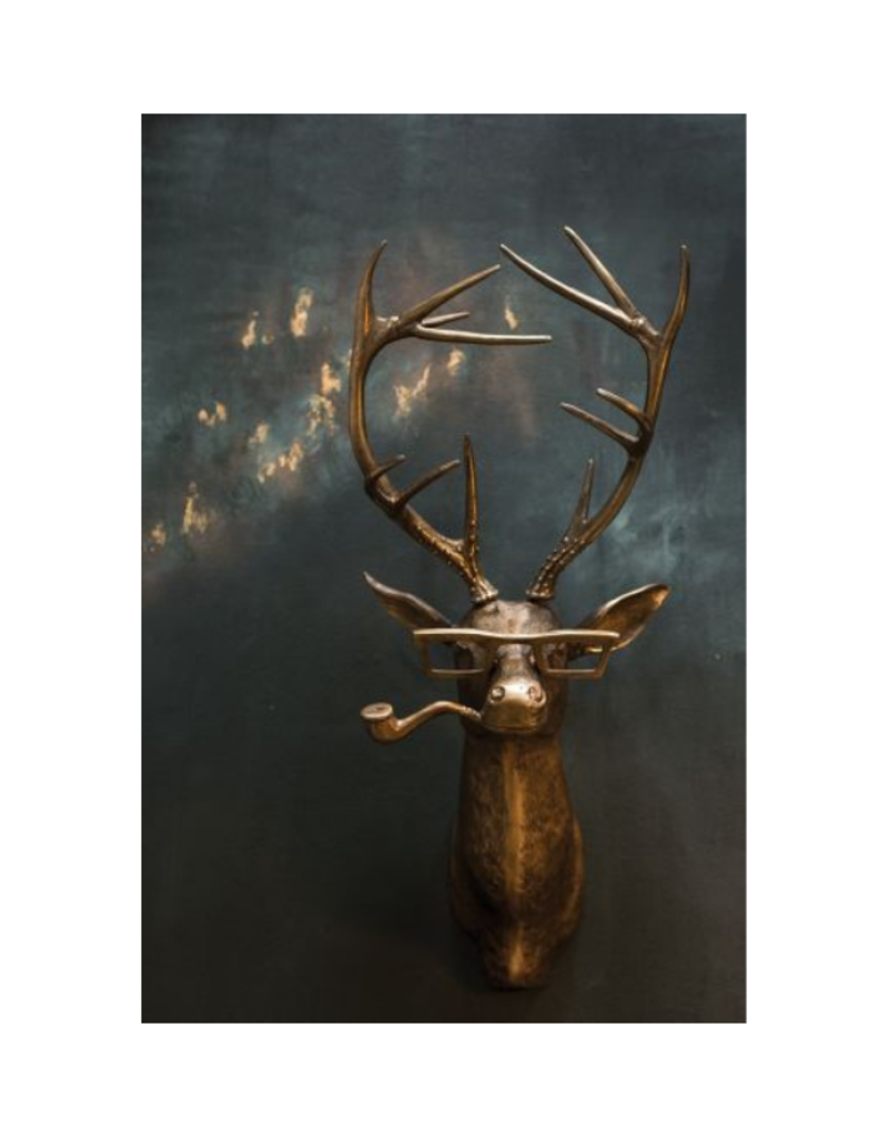 E+E Frankie the Deer Brass Wall Mount