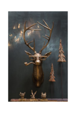 E+E Frankie the Deer Brass Wall Mount