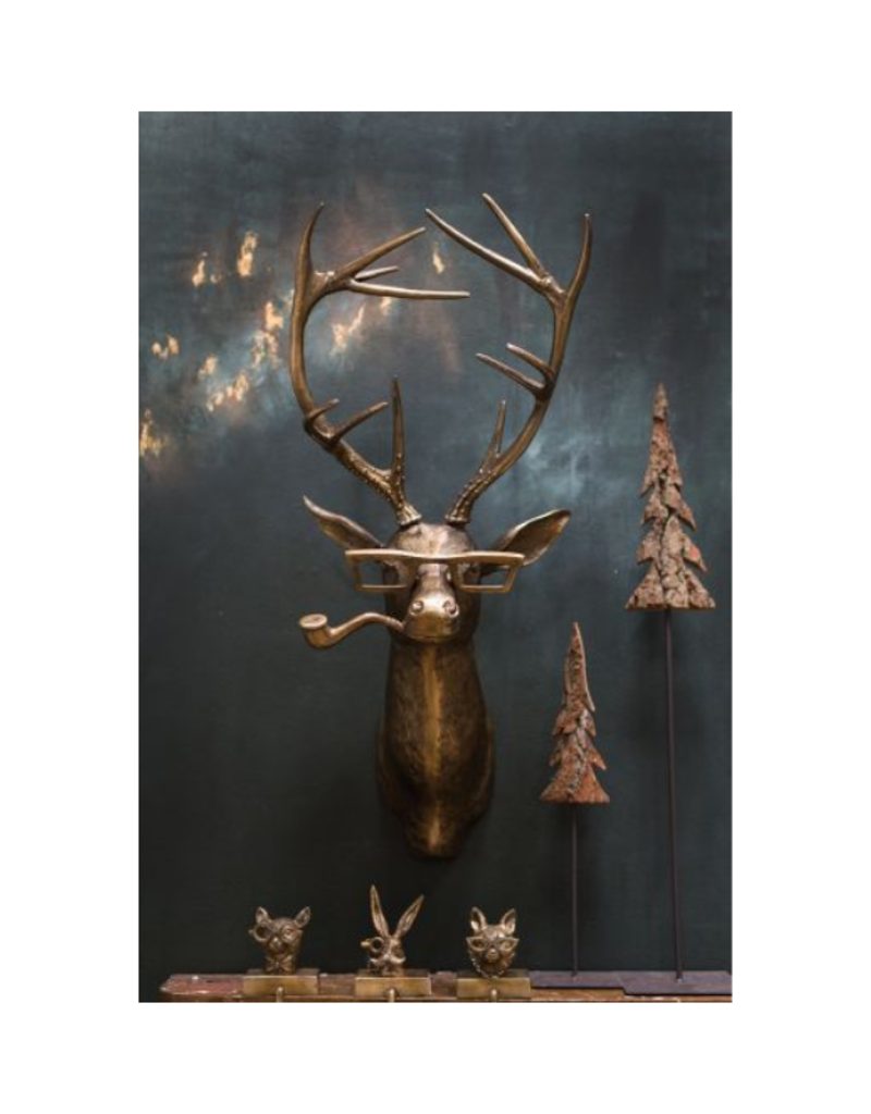 E+E Frankie the Deer Brass Wall Mount