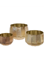 Indaba Trading Cobblestone Pot in Gold
