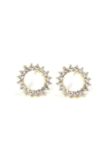 Lover's Tempo Halo Stud Earrings in Gold by Lover's Tempo