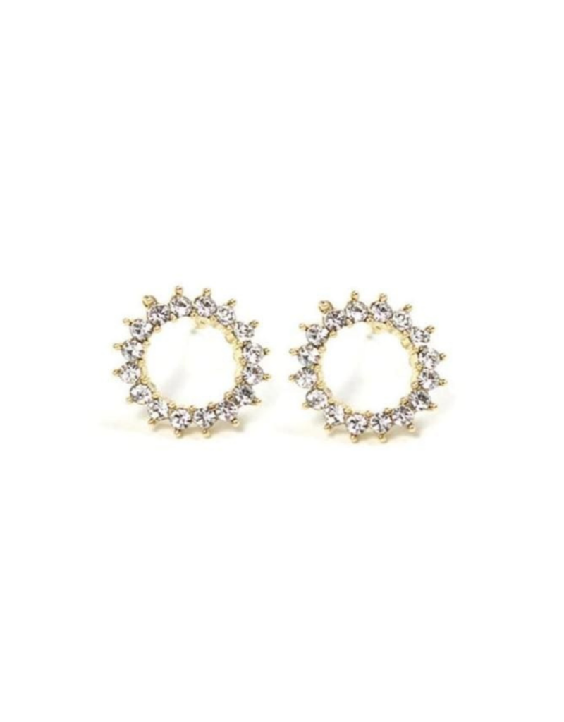 Lover's Tempo Halo Stud Earrings in Gold by Lover's Tempo