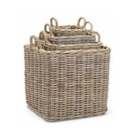 Bacon Basketware Ltd Square Storage Basket with Handles