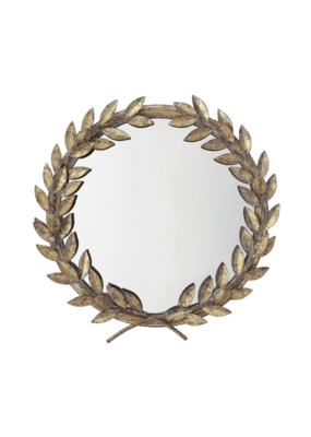 Antique Gold Laurel Wreath Mirror