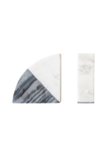 Bloomingville Marble Bookend Set Black & White