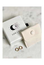 lua + sol 14" Gold-Plated Audrey Hoops by LUA+SOL