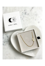 14K Gold-Plated Initial Necklace by LUA + SOL
