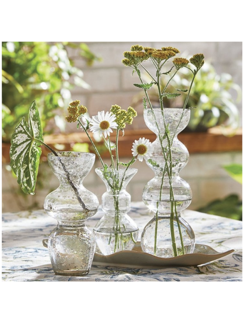 Olivia Pebble Glass Vase in Medium