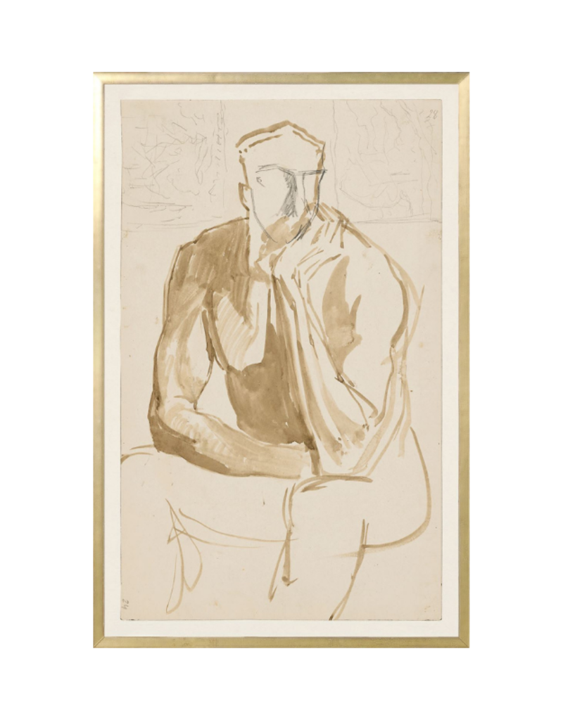 Celadon Art Vintage Studio Figure 17"x26"