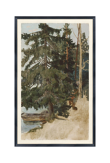 Celadon Art Vintage Treescape 15"x24"