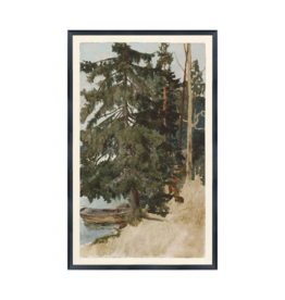 Celadon Art Vintage Treescape 15"x24"