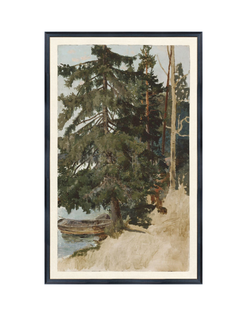 Celadon Art Vintage Treescape 15"x24"