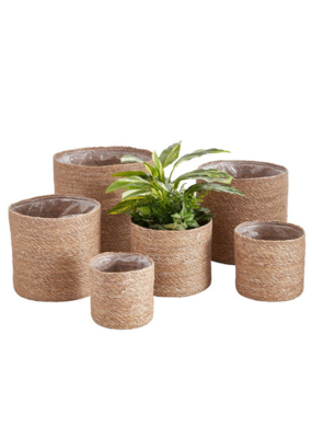 Round Woven Seagrass Baskets