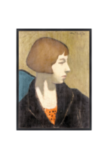 Celadon Art Vintage Woman In Black Jacket 11"x15"