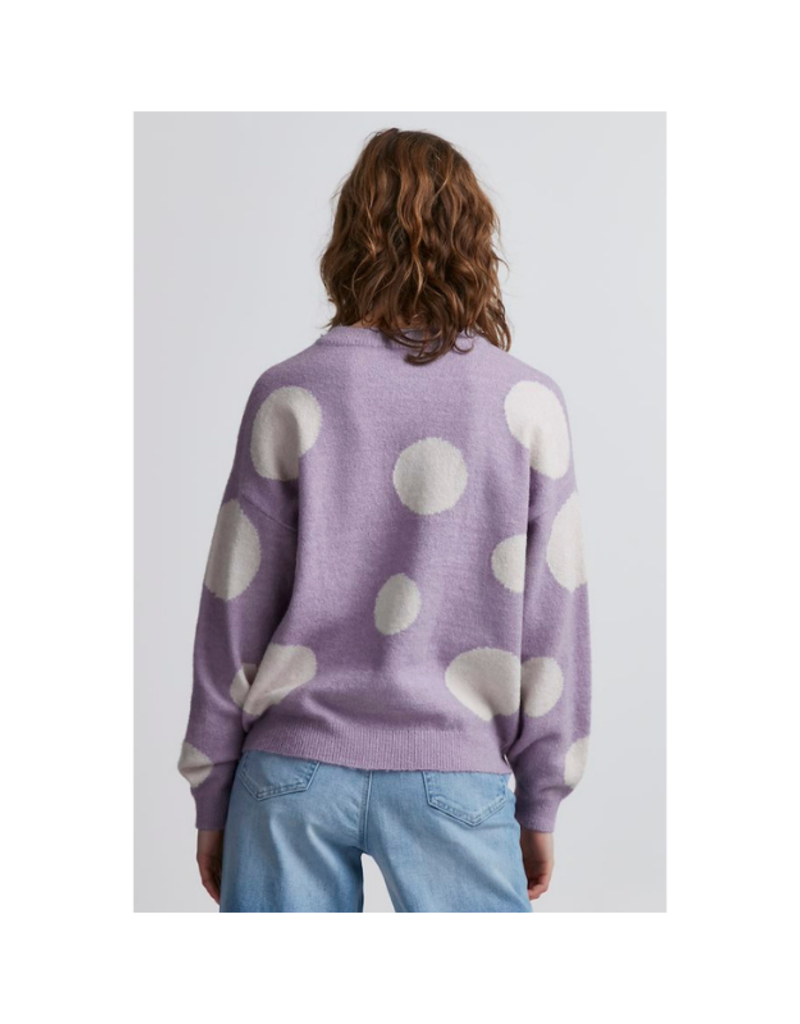 ICHI Dusty Sweater in Heirloom Lilac by ICHI