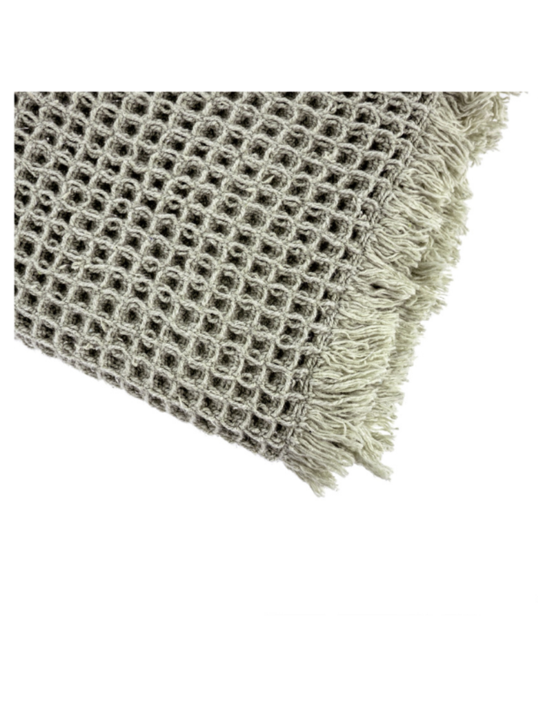 Indaba Trading Waffle Throw in Lichen