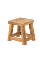 Indaba Trading 6" Heirloom Wooden Stool Medium