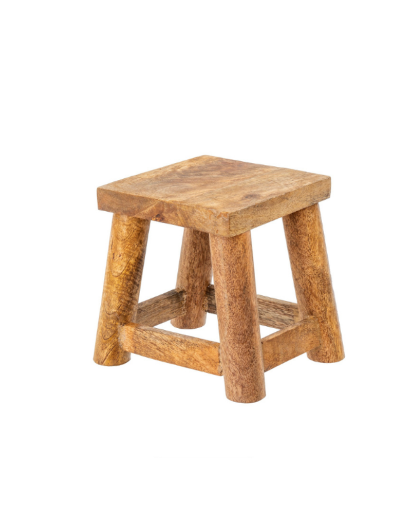 Indaba Trading 6" Heirloom Wooden Stool Medium